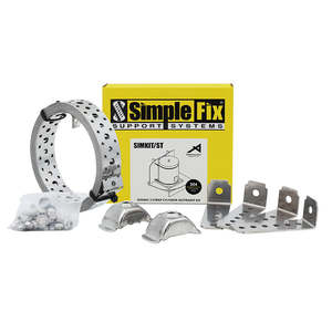 Hot Water Systems: [HWC1007] SimpleFix Seismic Cylinder Restraint Kit 2 Strap 304 Stainless