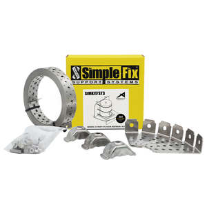 Hot Water Systems: [HWC1009] SimpleFix Seismic Cylinder Restraint Kit 3 Strap 304 Stainless
