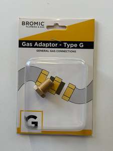 Hot Water Systems: Bromic Gas Adaptor Type G AC29 (1/4" NPT Male to 5/16" Inverted Flare)