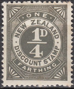 Discount Stamp – 1/4d Grey