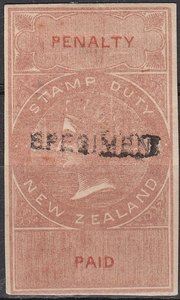 1874 – No Value Brown & Red