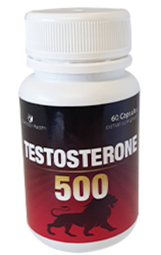 TESTOSTERONE  500 - Promotes Healthy Testosterone Levels - Size  60 Capsules