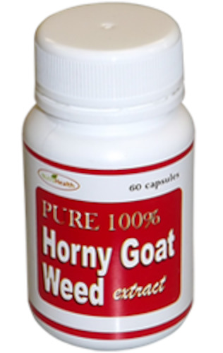 Men's Health: HORNY GOAT WEED extract - Libido Enhancer -  Size 60 Capsules