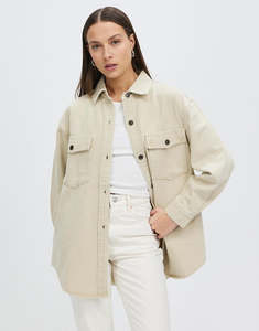 Womens Jackets: Rhythm Claude Drill Shackets