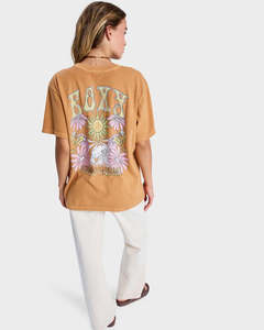 Roxy Sunny Oversized Stone Wash T-Shirts