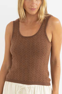 Rhythm Sunset Scoop Neck Knit Tanks