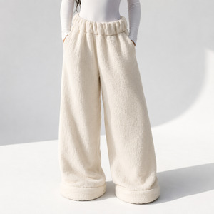 Premium Sherpa Lined Comfort Pants - Cream