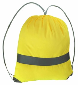 Products: Hi Vis Backsack in Yellow with Reflective Tape - NZ Survivor