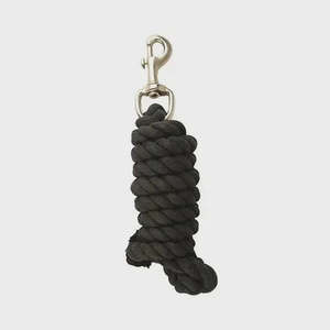 Horse Leads: Saxon Cotton Nickel Plated Snap Lead 2m