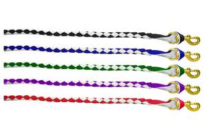 Horse Leads: Blue Tag Two Tone Plaited Lead Rope