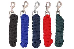 Horse Leads: Blue Tag Braided Horse Lead