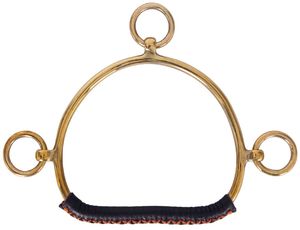 Flair: Flair Leather Covered Brass Anti Rearing Bits