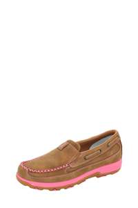All Rider: Twisted X Women's Pink Midsole CellStretch Mocs Slip On