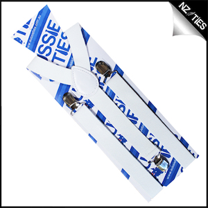 Products: White Braces Suspenders