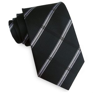 Products: Black Plaid Mens Tie