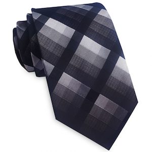 Products: Black, Silver & Grey Diamonds Tie