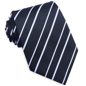 Products: Black & White Zig Zag Stripes Mens Necktie