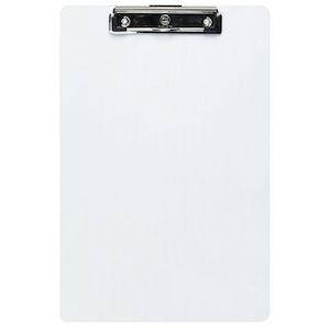 Stationery: FM Clear Plastic Clipboard