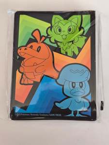 Pokémon accessories: Pokémon cards sleeves . Sprigatio, Fuecoco & Quaxly