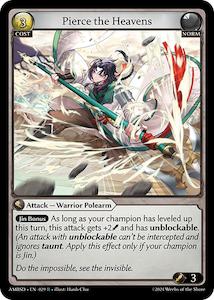 Grand Archive Single: Pierce the Heavens (029) [Mortal Ambition Starter Decks]