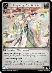 Kongming, Ascetic Vice (007) [Mortal Ambition Starter Decks]