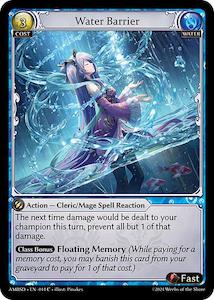 Grand Archive Single: Water Barrier (044) [Mortal Ambition Starter Decks]