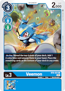 Digimon: Veemon [BT8-021] [New Awakening]