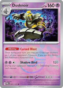 Pokemon: Dusknoir (037/131) (Poke Ball Pattern) [Scarlet & Violet: Prismatic Evolutions]