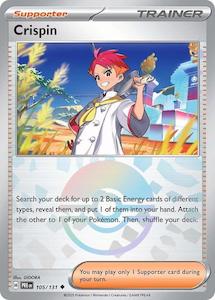 Pokemon: Crispin (105/131) (Poke Ball Pattern) [Scarlet & Violet: Prismatic Evolutions]