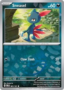Pokemon: Sneasel (061/131) (Poke Ball Pattern) [Scarlet & Violet: Prismatic Evolutions]