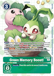 Green Memory Boost! [P-038] (Box Promotion Pack - Next Adventure) [Promotional Cards]