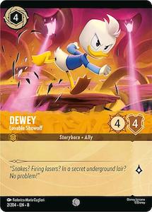 Lorcana: Dewey - Lovable Showoff (Cold Foil) (2/204) [Reign of Jafar]