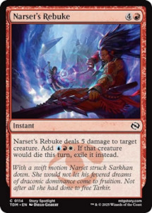 Magic The Gathering Singles: Narset's Rebuke [Tarkir: Dragonstorm]