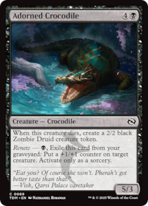 Magic The Gathering Singles: Adorned Crocodile [Tarkir: Dragonstorm]