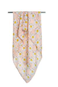 Scarf - Pink Daisy Print