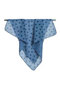 Scarf - Blue Polka Dot