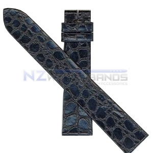 La Grande Classique gents 18mm black croco grain strap with buckle - NZ Watchbands