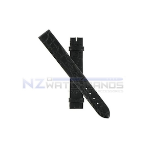 Products: La Grande Classique ladies 13mm black croco grain strap with buckle - NZ Watchbands