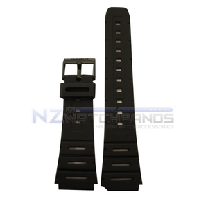 71604130 20mm Casio black rubber strap - NZ Watchbands