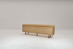 Best Selling: Peninsular 4 Door Tv Cabinet / Sideboard