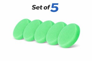 Bazowa Home Polishing Buffing Pads: Medium Cutting Polishing Pad Open Cell Foam 150 x 30 mm Set Of 5
