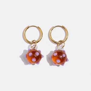 Amber Globe Earrings - Fazeek