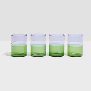 Fazeek - set of 4 Two Tone Glasses