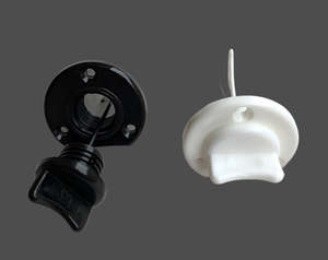 Drain Bung 1" Square Thread Plug & Base White