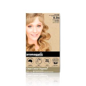 Aromaganic: Aromaganic Hair Dye 8.0N Light Blonde – Natural