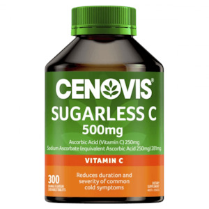 Cenovis Sugarless Vitamin C 500mg 300 Chewable Tablets