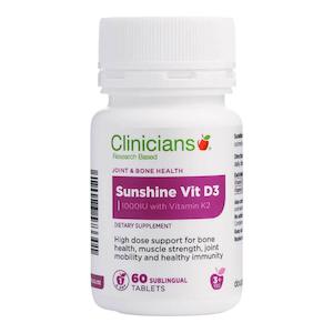 Clinicians: Clinicians Sunshine Vitamin D3 With Vitamin K2 60 Tablets