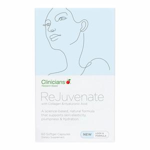 Clinicians: Clinicians Rejuvenate With Collagen & Hyaluronic Acid 60 Capsules