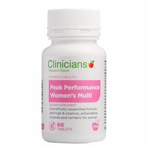 Clinicians: [EXP:06/2025] Clinicians Peak Performance Women's Multi 60 Tablets