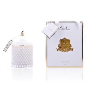 Cote Noire Grand White Art Deco Candle - GML45007